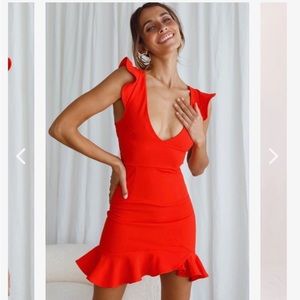 Angel biba red dress